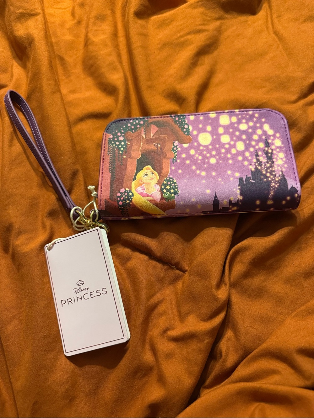 Loungefly Purple Rapunzel Disney Princess Zip Around Wallet